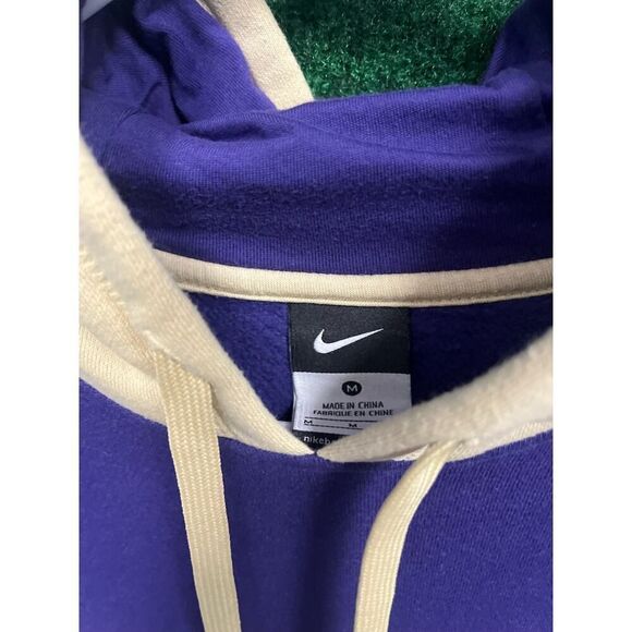 Y2K Nike University Washington Purple & Gold Medium Hoodie Sweatshirt Unisex - Picture 4 of 8